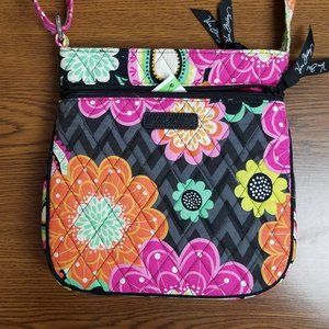 Vera Bradley Hipster Crossbody & Tri-fold Euro Wallet in Ziggy Zinnia